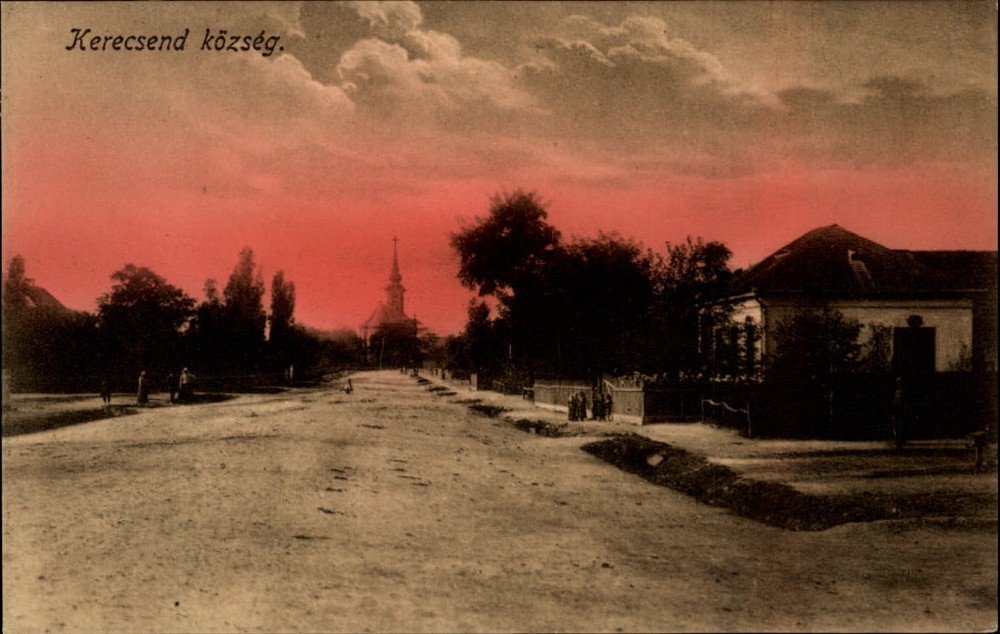 Kerecsend Village Hungary vintage postcard s967