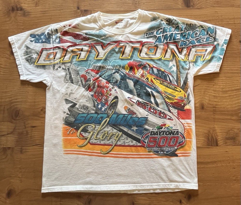 VTG Chase Authentics Daytona 500 AOP T Shirt The Great American Race 2005