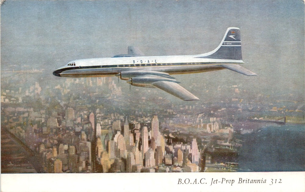 Bristol Aeroplane Company, Great Britain, Proteus 755 Jet-Prop Postcard