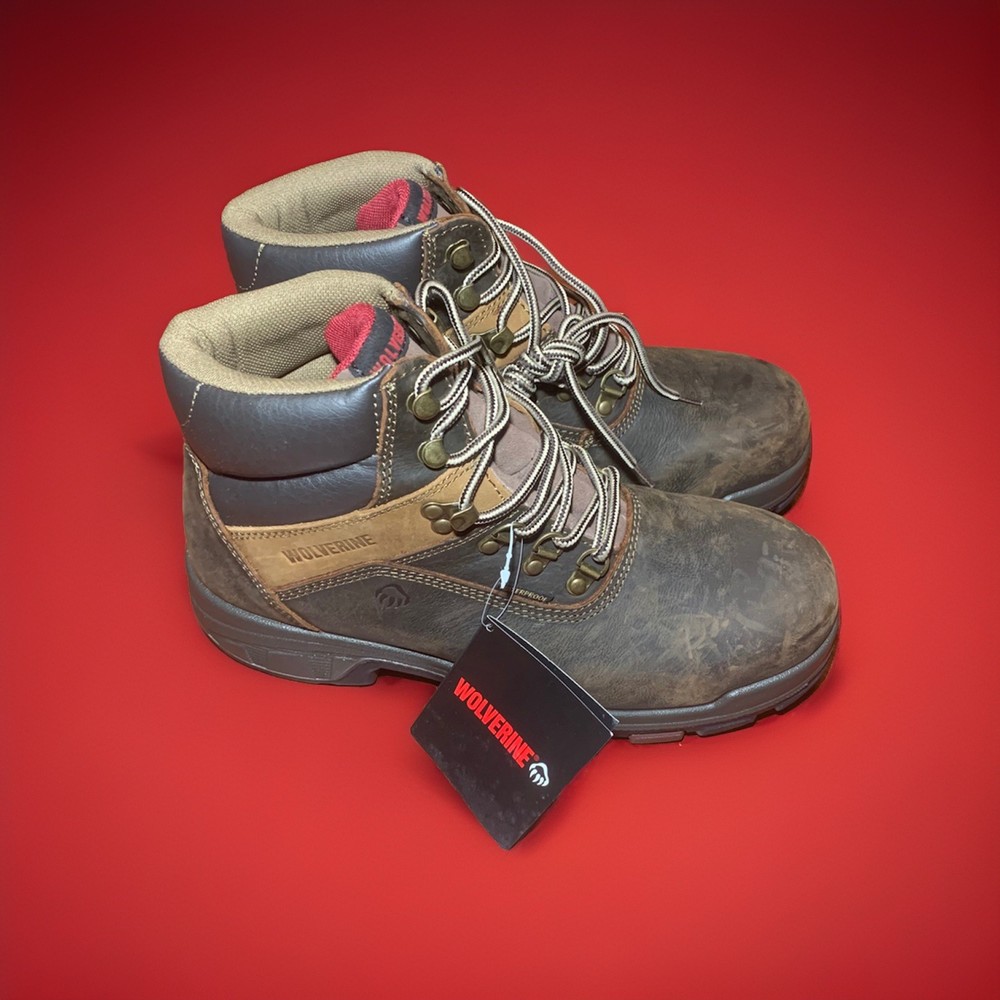 Wolverine Cabor 6 EPX Waterproof Composite Toe Boot Size 9.5M Dark Coffee