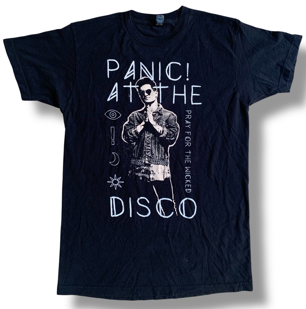 Panic At The Disco Pray For The Wicked 2019 Tour T-Shirt Sz M Black Short Sleeve