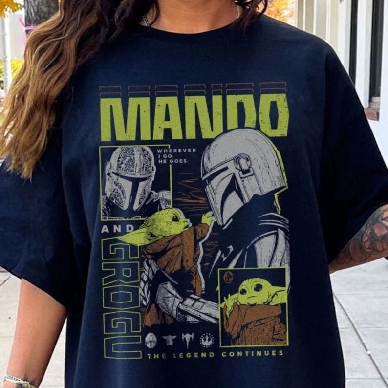 Mando The Mandalorian Grogu Shirt, May the 4th Be With You