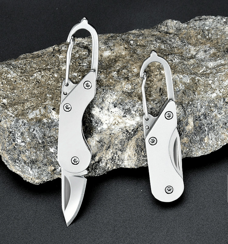 Mini Pocket Keychain Folding Blade Knife Outdoor Travel Camping EDC Knife