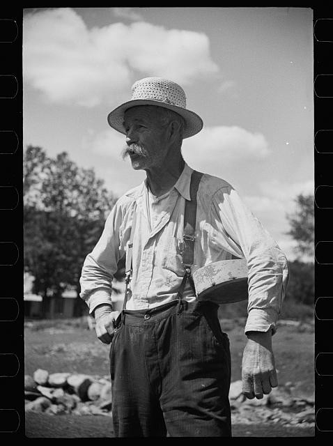 Photo:North Troy Vermont Farmer with Sheep 1936