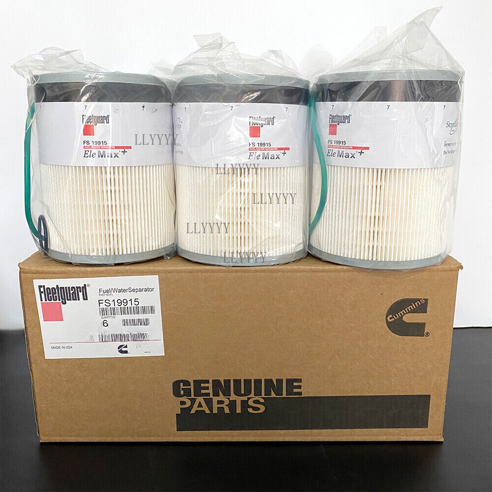 6PCS Replacement For Fleetguard FS19915 Fuel Filter With Water Separator L9915F
