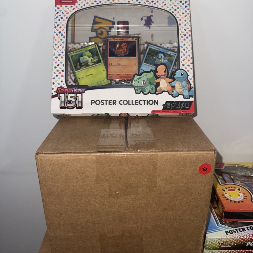Pokemon TCG Scarlet and Violet 151 Poster Collection Box Sealed New x6 BUNDLE!!
