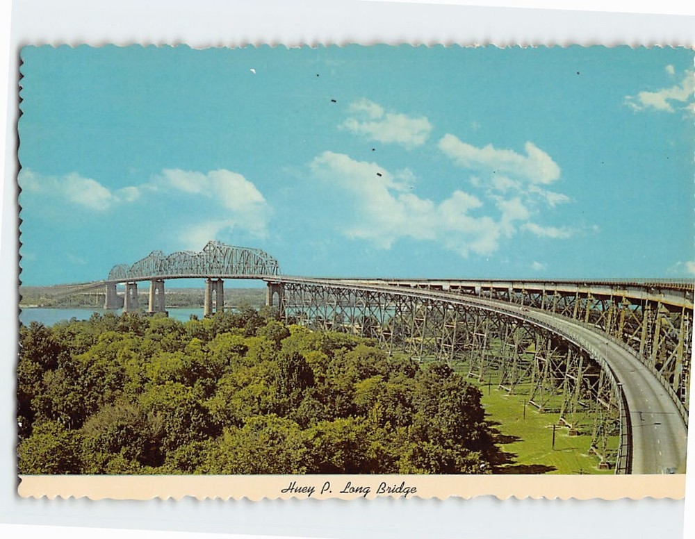 Postcard Huey P. Long Bridge Louisiana USA