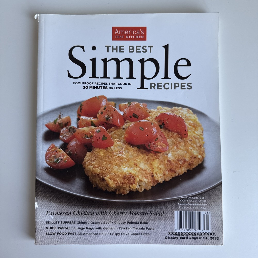 The Best Simple Recipes Cookbook Paperback Americas Test Kitchen