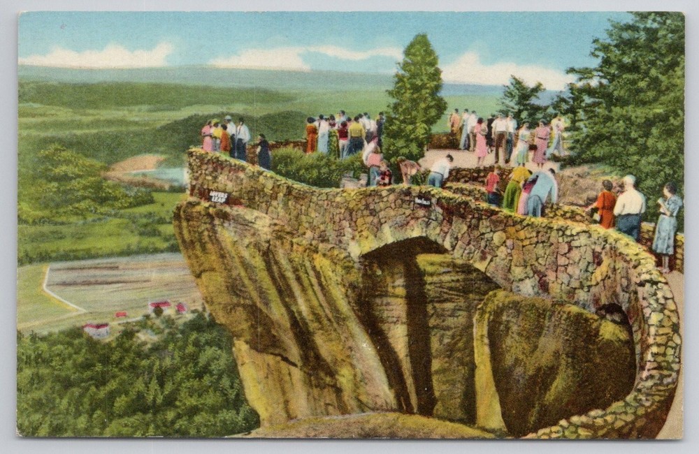 Vintage Lover's Leap Rock City Gardens Lookout Mountain Postcard