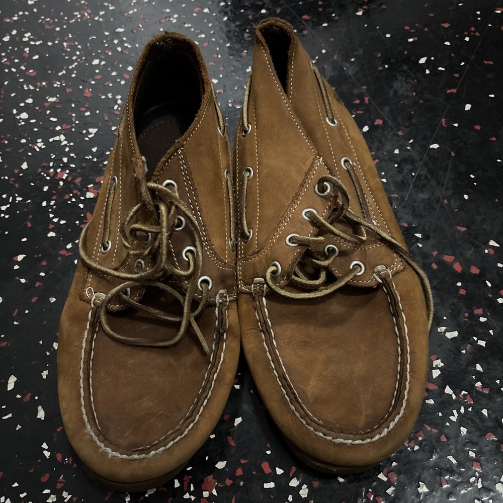Timberland Men's Boat Shoes Size 10 Leather Light Brown