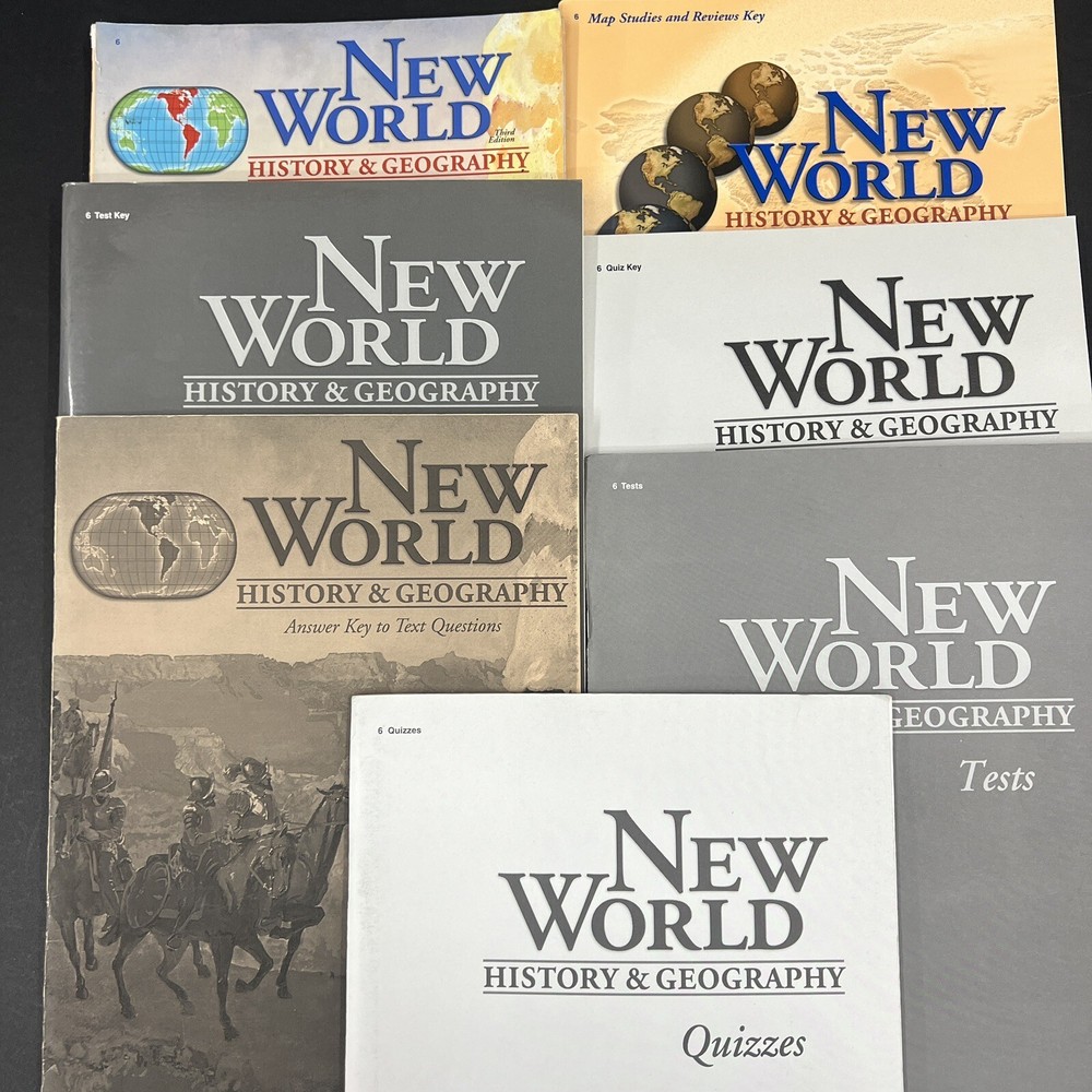 A Beka Book New World History & Geography 6th Gr. 5 Unit Lot, See Pic And Descr.