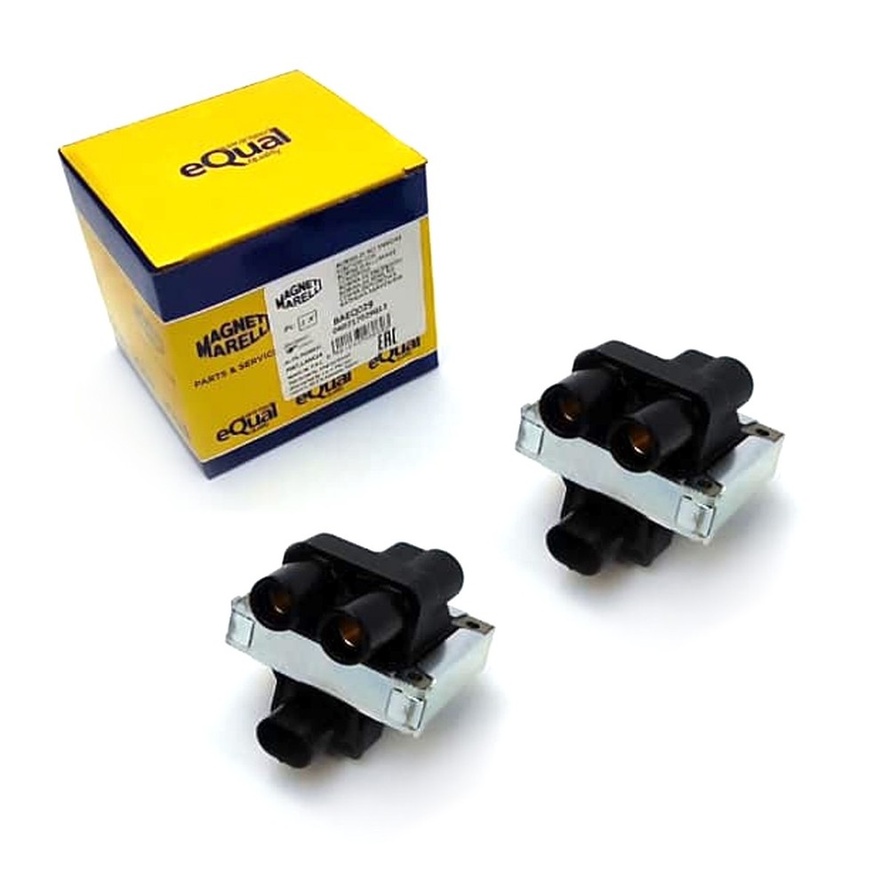 2x Magenti Marelli Ignition Coil For Alfa Romeo 145 146 155 Fiat Panda Punto Lancia