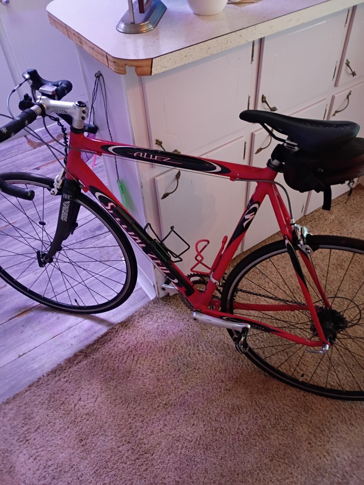 Specialized Allez Road Bike Red 700C Drop Bar Caliper Brakes Aluminum Derailleur