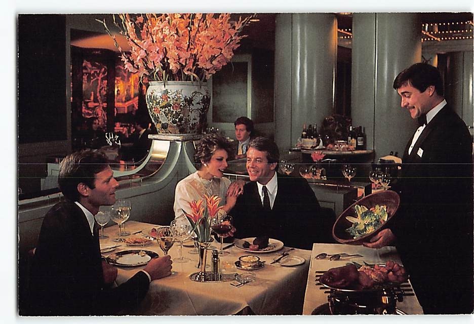 Postcard Elegant dining at the Celadon JW Marriott Hotel Washington DC USA