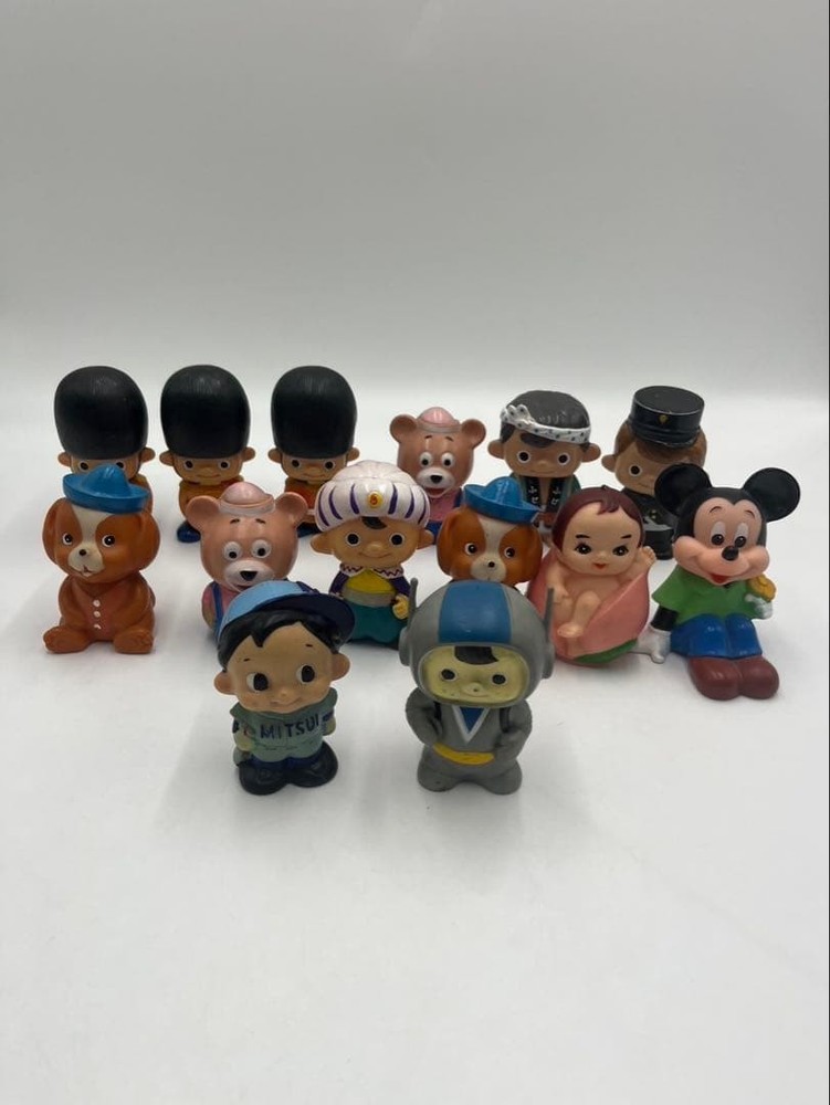 Soft vinyl piggy banks such as Mitsui Bank, Mitsubishi Bank, Fuji Bank #46abfd