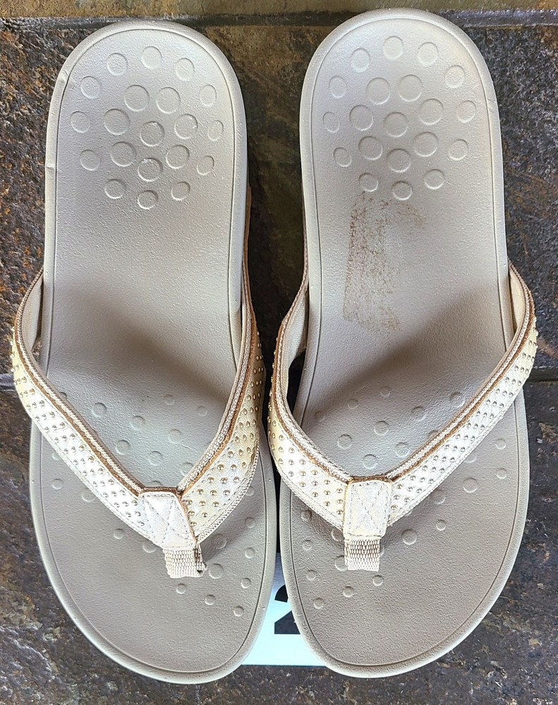 WOMEN'S  VIONIC Podiatrist Designed Orthoheel Platform Sandal Flip flop Size 9