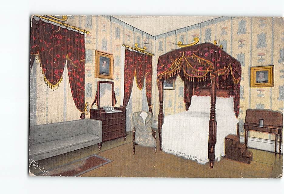 Postcard Bedroom of General Andrew Jackson The Hermitage Nashville Tennessee USA