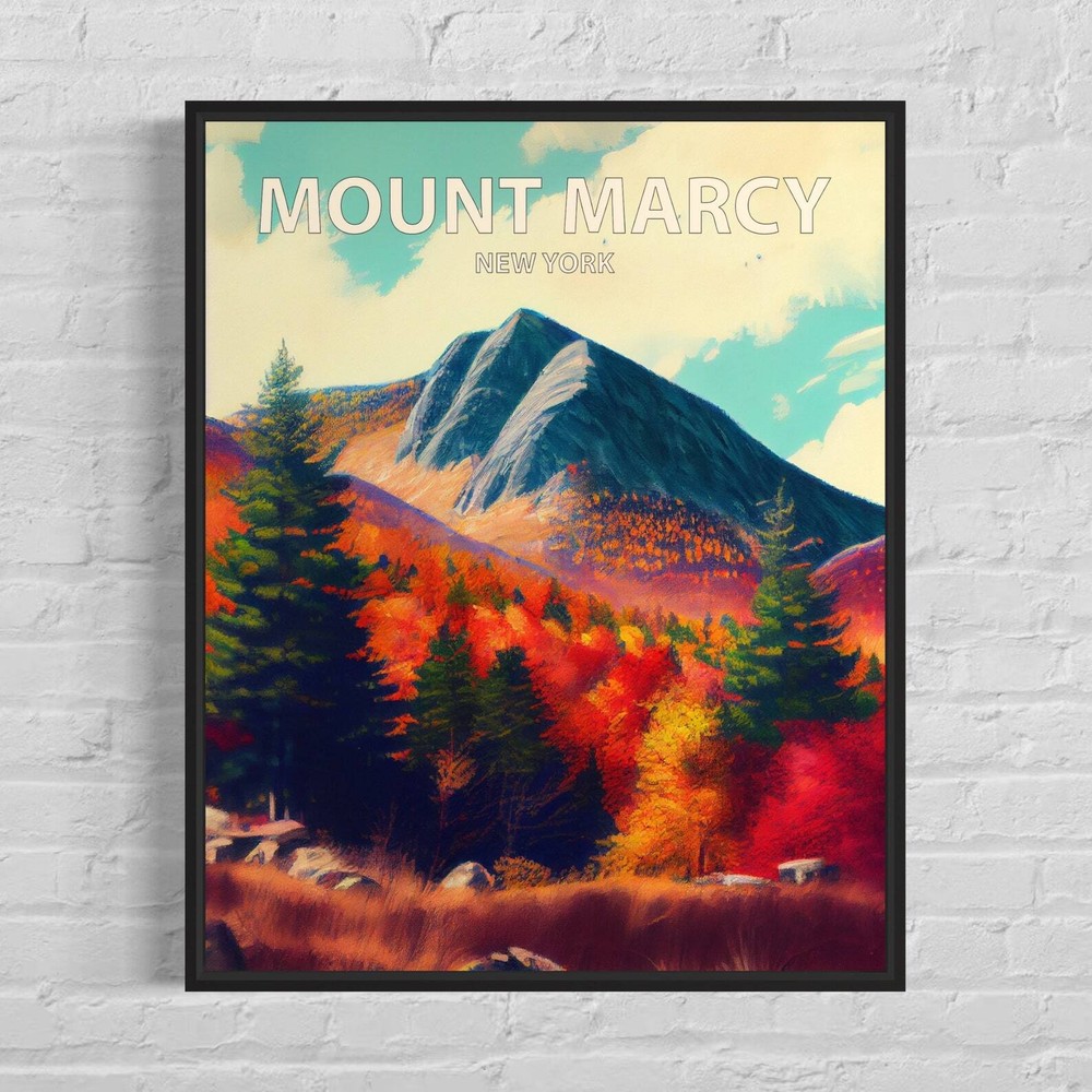 Mount Marcy New York Art Print Mount Marcy Wall Art Painting Mount Marcy