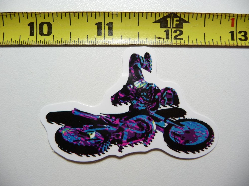 Motorcycle Bike Sticker Decal Legs in Air Jump Fan Love Team Vet