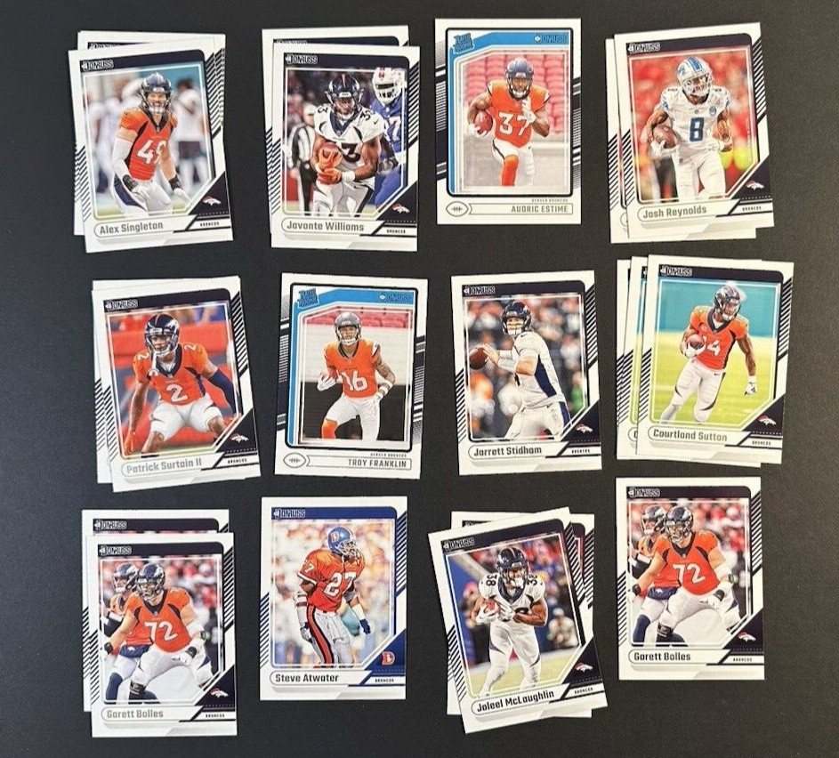 2024 Panini Donruss Football DENVER BRONCOS Team Lot💥 Rookies - 21 Cards