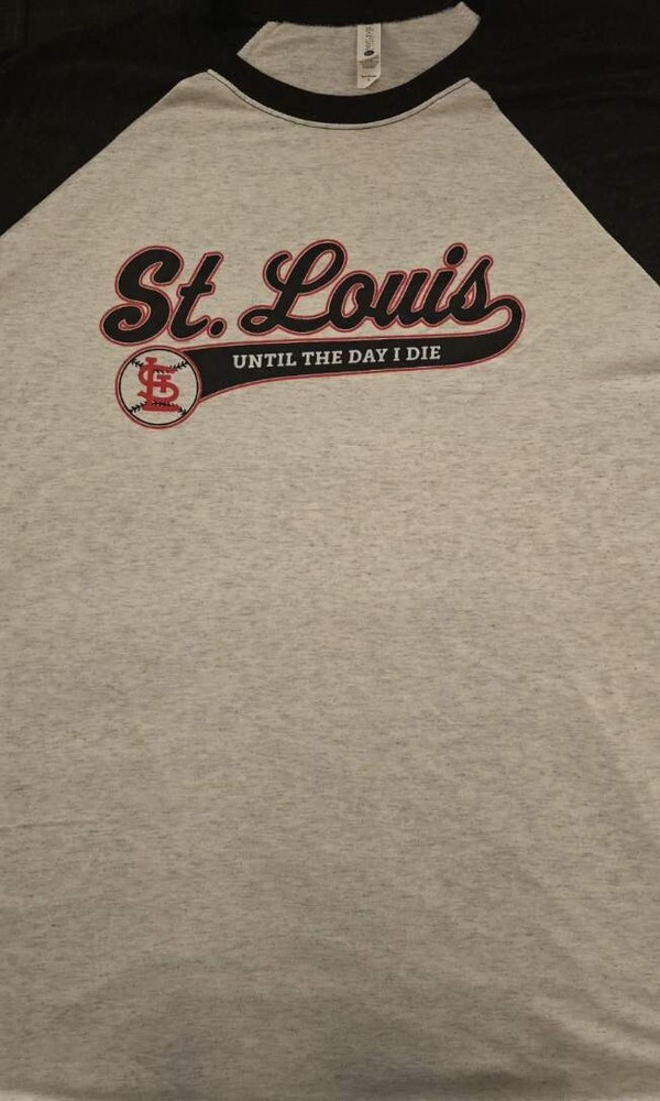 ST. LOUIS CARDINALS EMO NIGHT 3/4 LENGTH T-SHIRT (SIZE SMALL) THEME 5-3-24 NEW!
