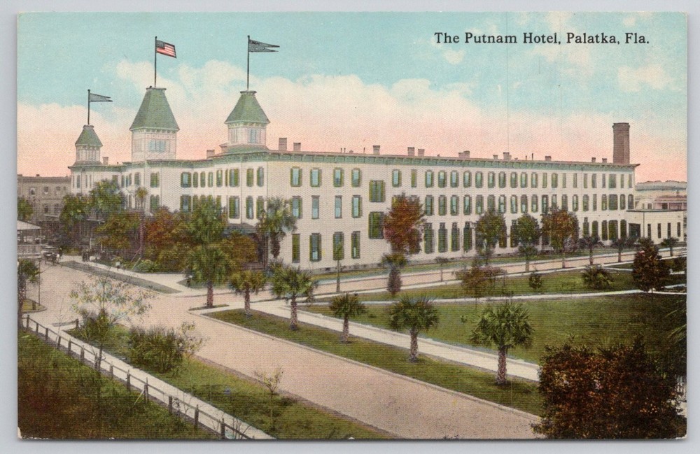 Putnam Hotel Palatka Florida Postcard Early 1900s Architecture Vintage