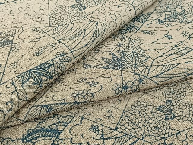 Heiwaya Kimono Fine Pattern Silk Yukata Traditional Used