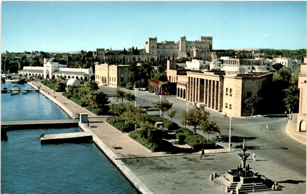 POAOZ Mavooáxi, RHODES Mandraki, RODI, Postcard