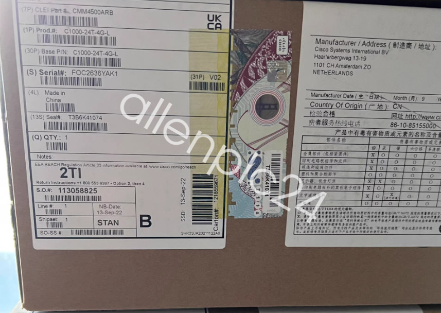 1PC Switch C1000-24T-4G-L New FedEx or DHL