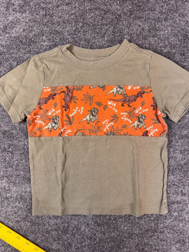 Jurassic World Toddler  3T Jurassic WORLD  T-Rex Logo Graphic Shirt 3T.