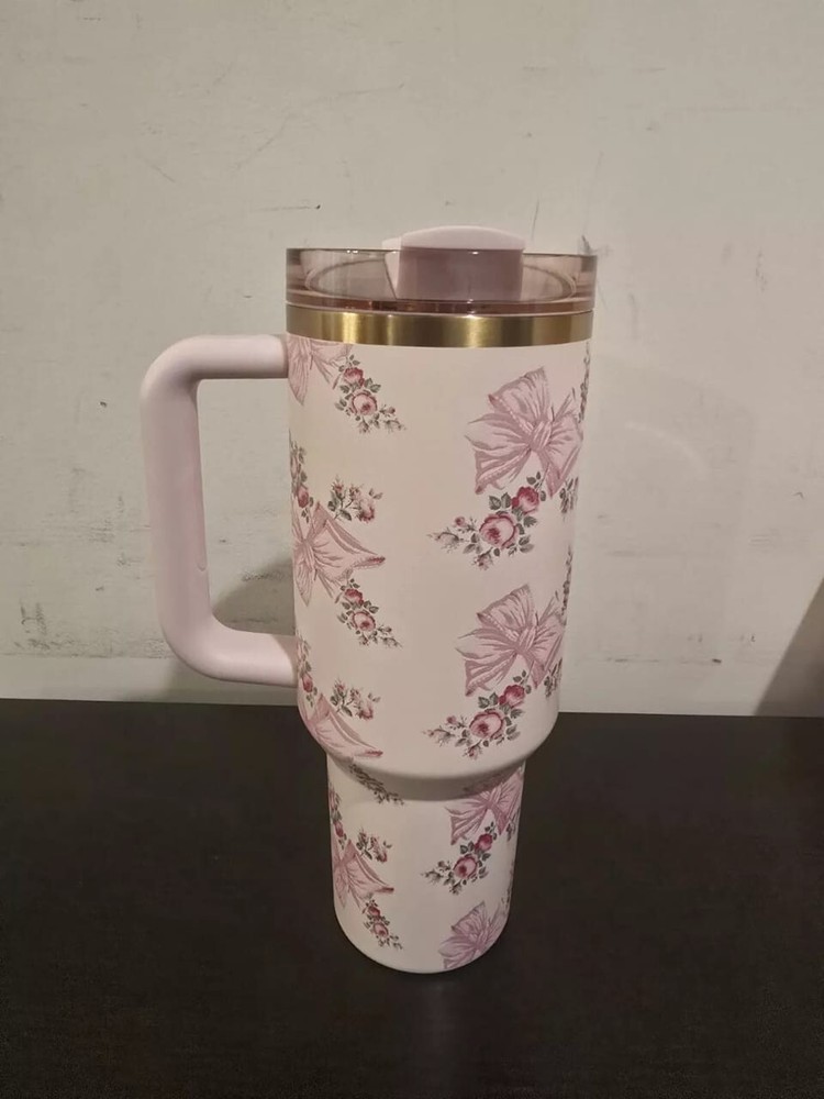 Stanley x Love Shack Fancy 40oz Tumbler in Rosa Beaux Pink Holiday Limited Edition Now Available