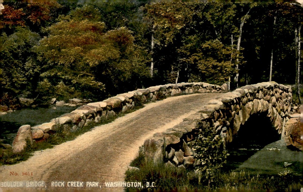Boulder Bridge, Rock Creek Park, Washington D.C. - Postcard No. 9654 Postcard