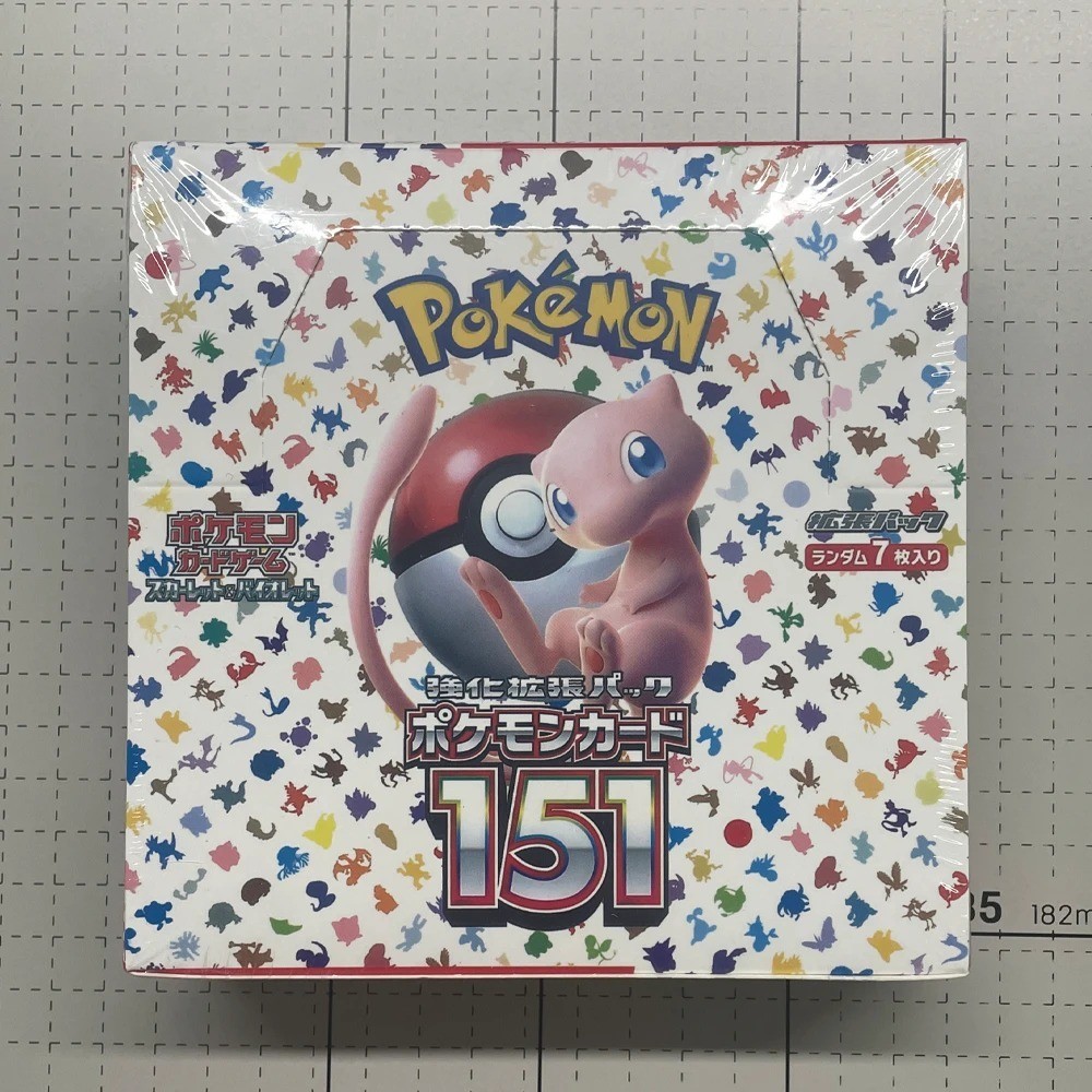 140pcs/Box Anime Pokemon Japan Version TCG Scarlet Violet 151 Classics Expansio