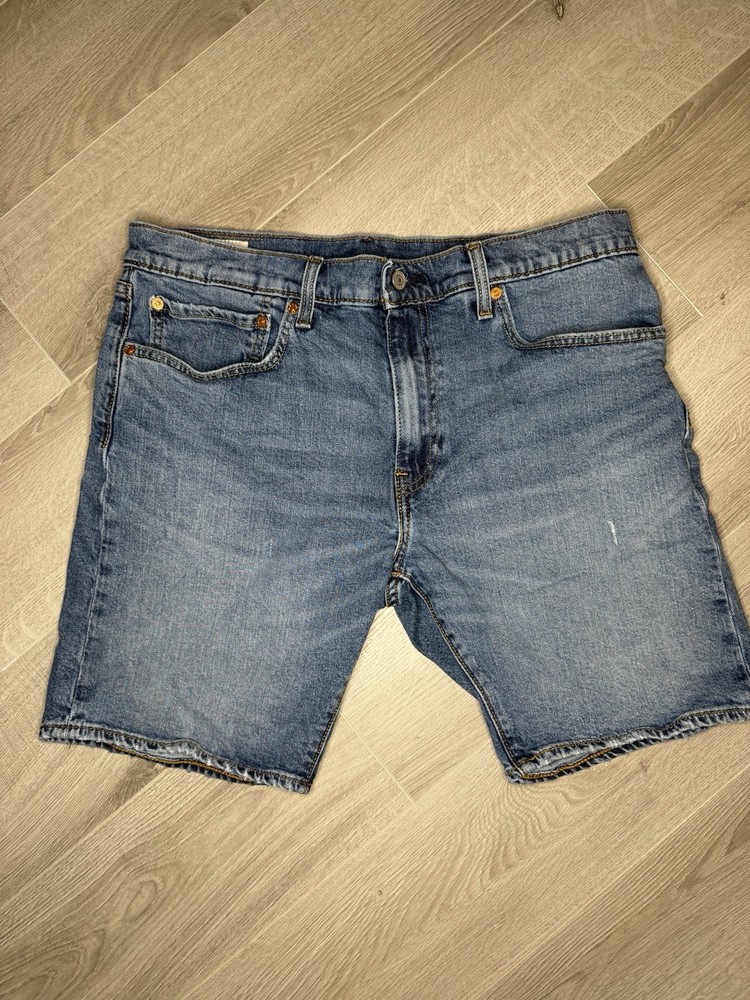 Levi’s 412 Men’s Blue Denim Slim Fit Shorts W36 9” Inseam