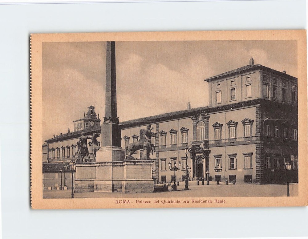 Postcard Palazzo del Quirinale ora Residenze Reale Rome Italy