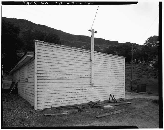 Photo:Swan Falls Dam,Garage,Snake River,Kuna,Ada County,ID,Idaho,HABS,1