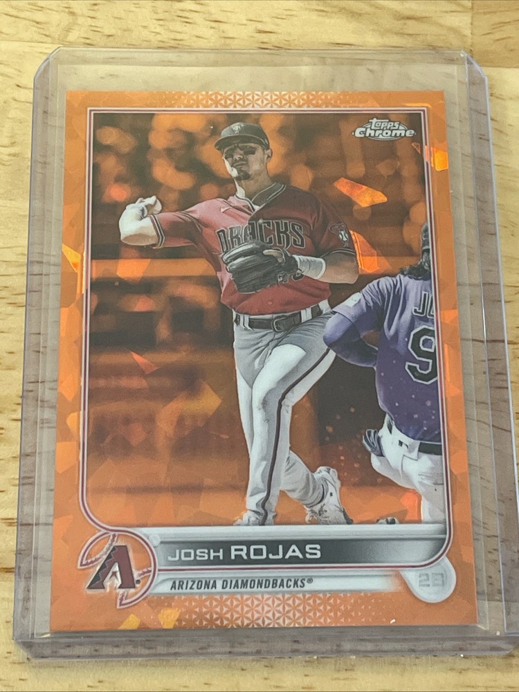 2022 Topps Chrome Update Sapphire Josh Rojas Orange Parallel #/25 SP Rare