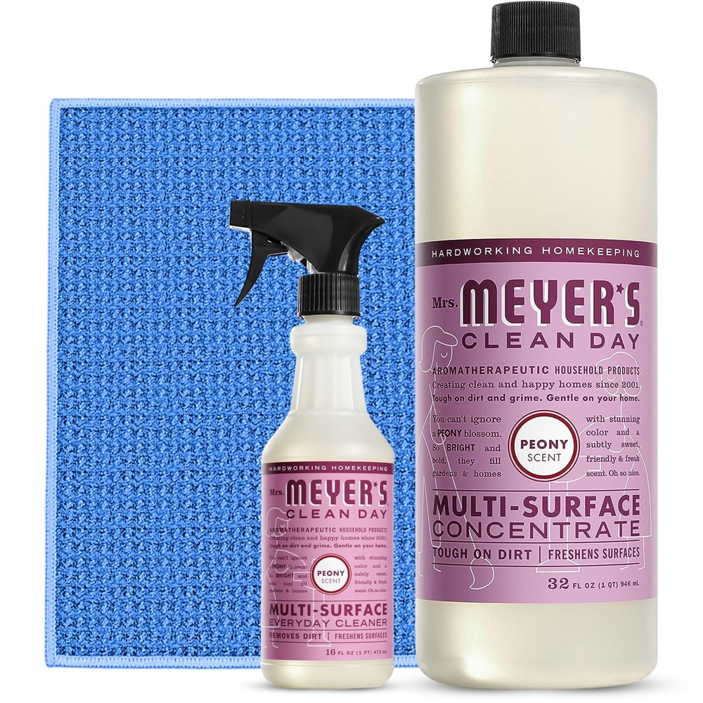 All Purpose Cleaning Spray Bundle – Includes -16 Fl. Oz. Mrs Meyers Peony Mul...