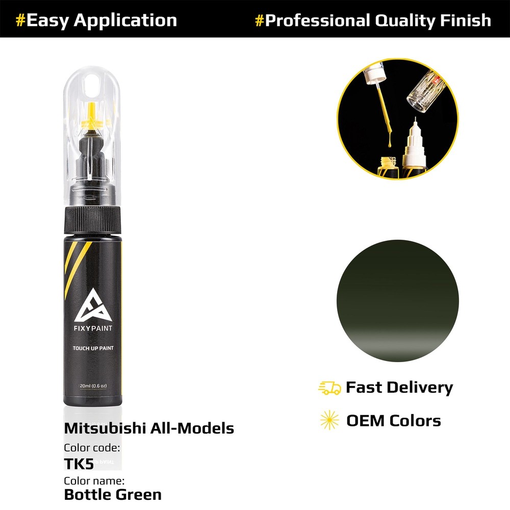 Touch up Paint for Mitsubishi Code: TK5 Bottle Green Professional Repair