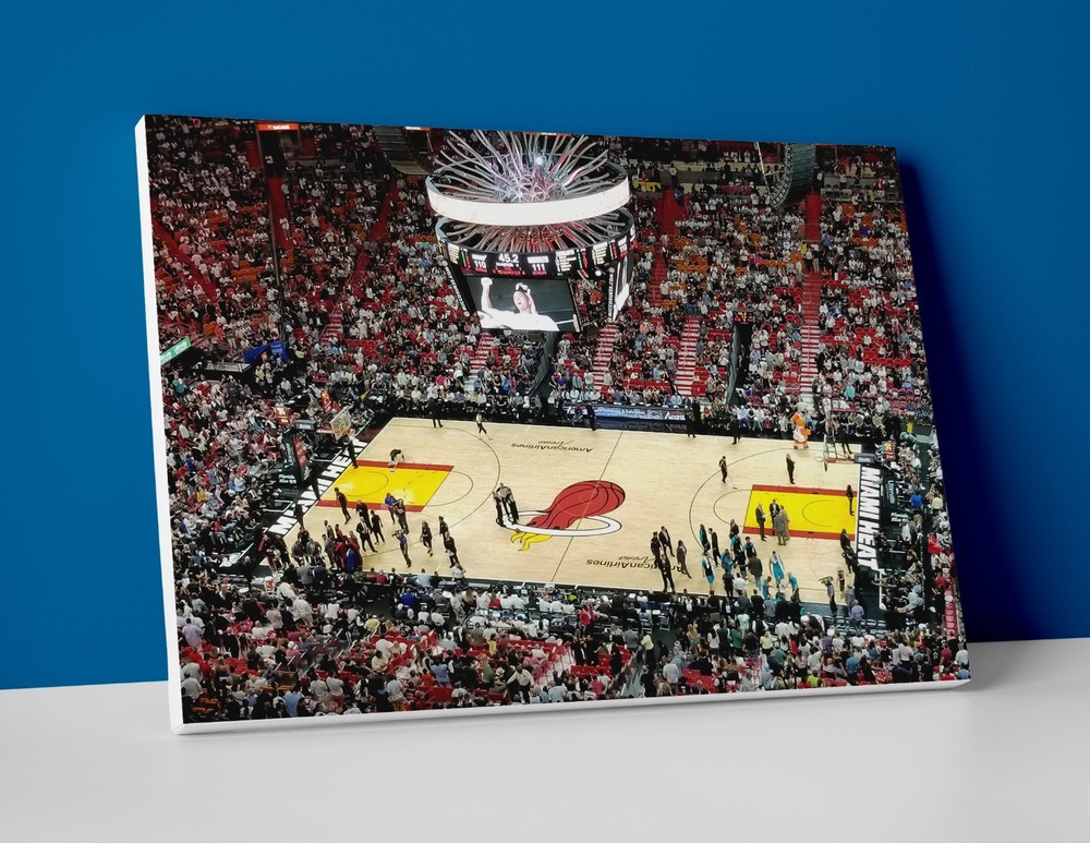 Miami Heat Arena Poster or Canvas - Miami Heat Wall Art