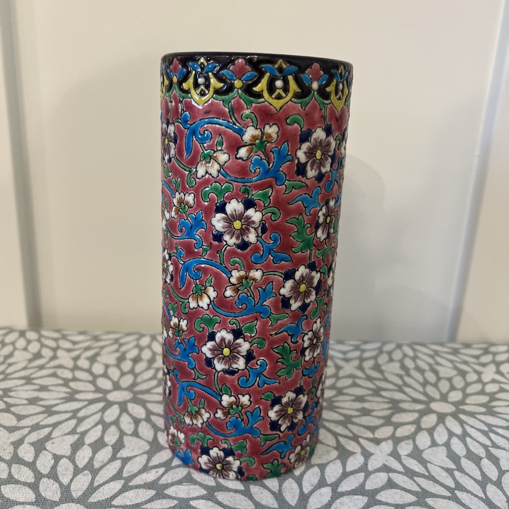 LONGWY French Vase Vintage  7 inches tall