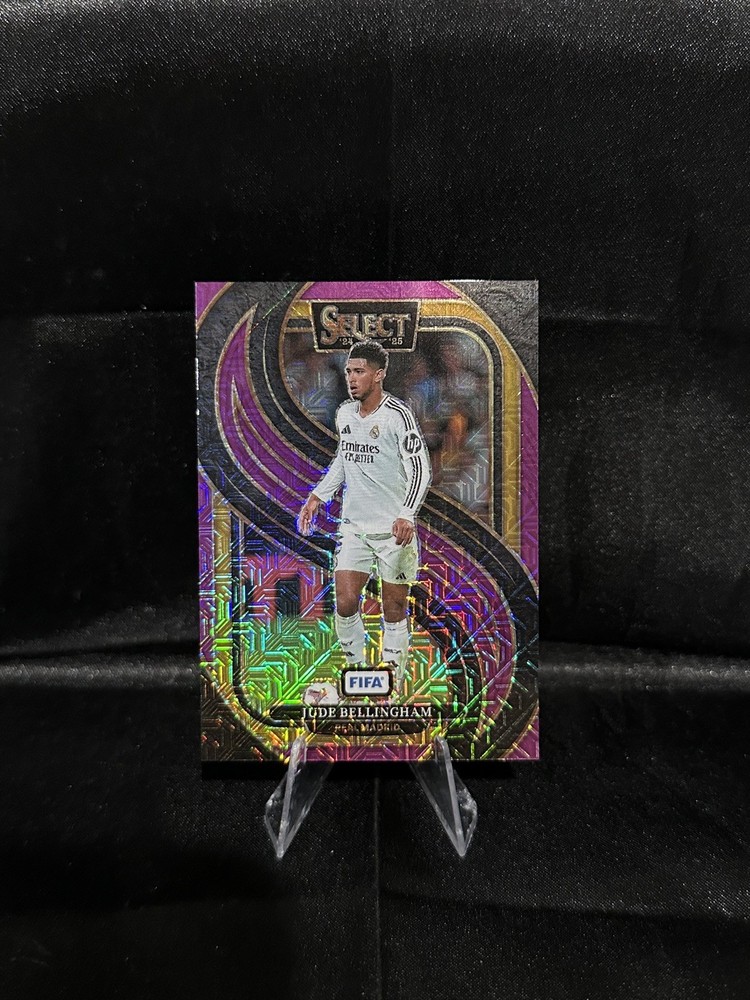 2024-25 Panini Select Fifa - Mezzanine Jude Bellingham #102 Purple Mojo Prizm