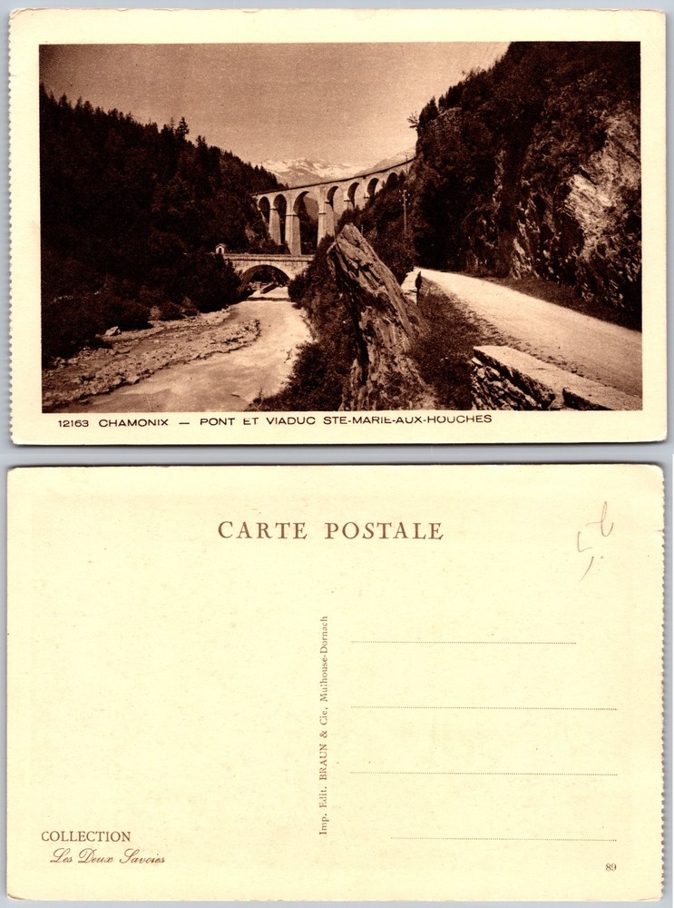 Chamonix Pont Viaduc Ste Marie Aux Houches Postcard