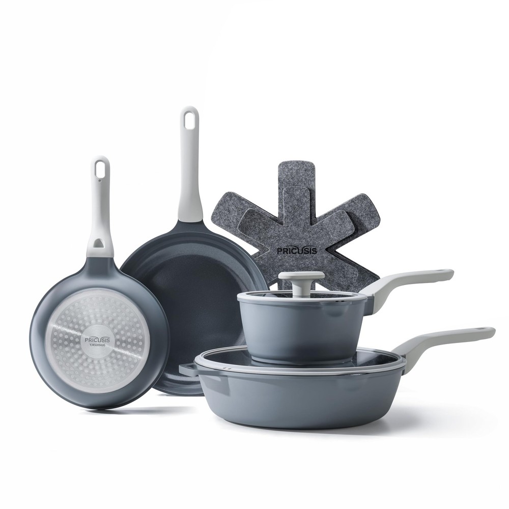Nonstick Ceramic Cookware Set - 9-Piece Non-Toxic Pots & Pans