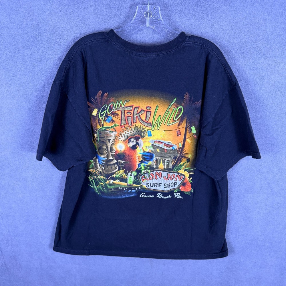 Ron Jon Mens T Shirt 2XL Cocoa Beach Goin' Tiki Wild Surf Shop Y2K Clean EUC