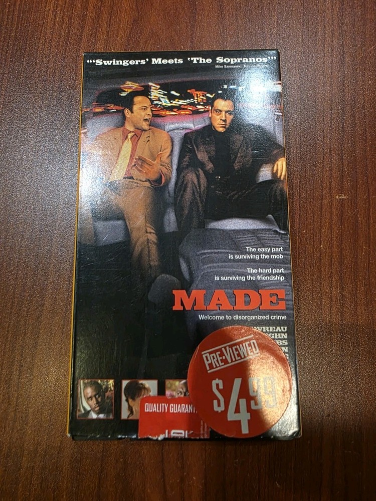 MADE- Jon Favreau, Vince Vaughn- Comedy- Welcome to Disorganized Crime VHS VG+