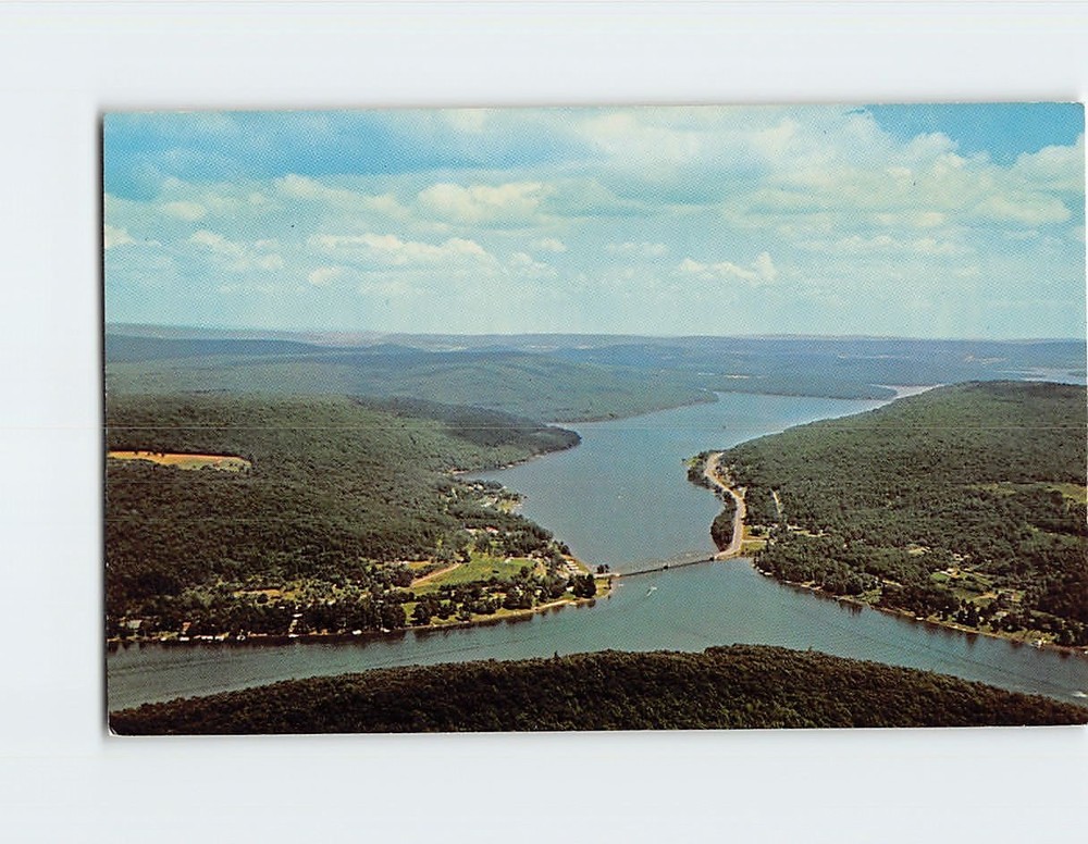 Postcard An aerial view of Deep Creek Bridge Maryland USA