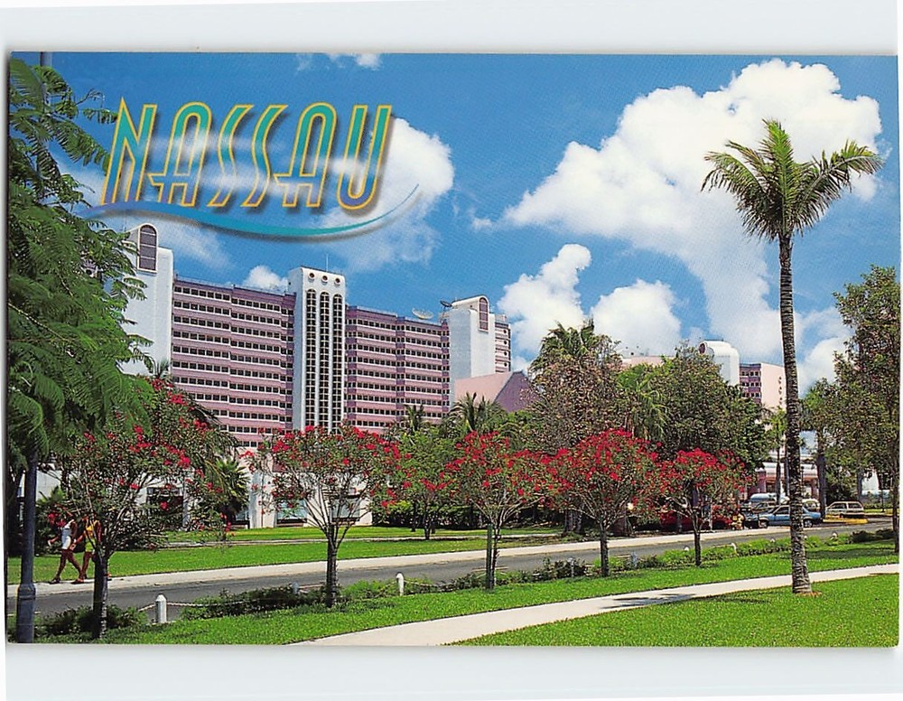 Postcard  Marriott Hotel Cable Beach Nassau The Bahamas