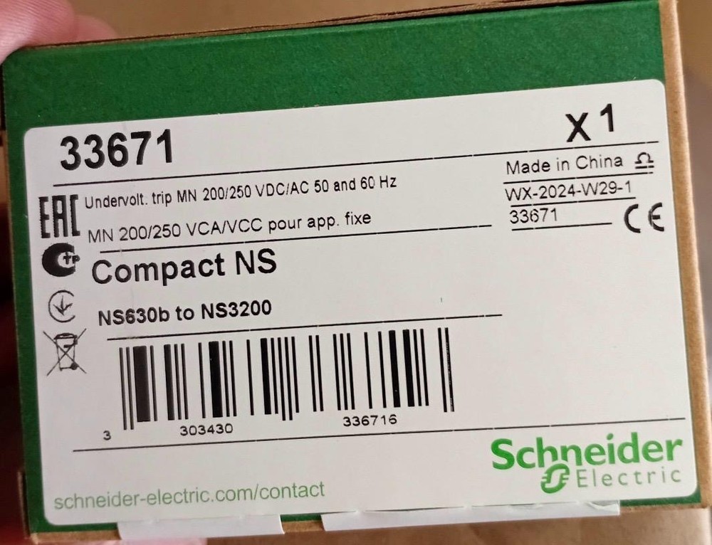 Schneider 33671 MN 200/250VAC/DC - Made in China