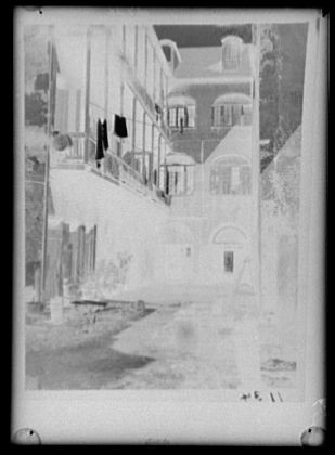 New Orleans Louisiana 1920s Galleries Fan Windows Courtyard Arnold Genthe